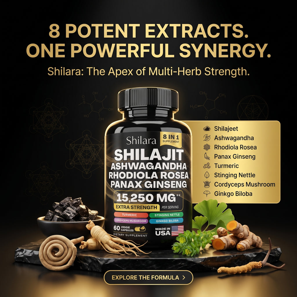 8-in-1 Shilajit Ashwagandha Supplement