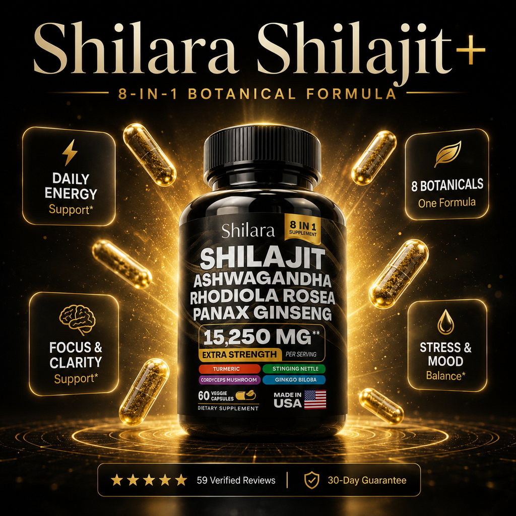 8-in-1 Shilajit Ashwagandha Supplement