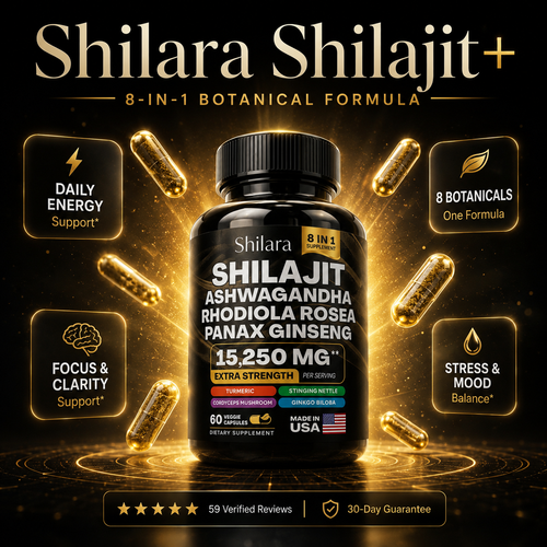 8-in-1 Shilajit Ashwagandha Supplement
