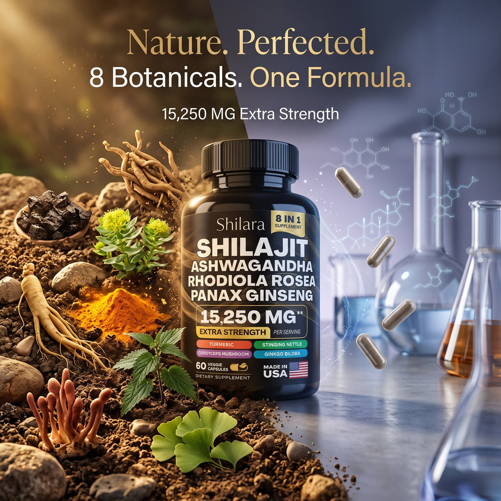 8-in-1 Shilajit Ashwagandha Supplement